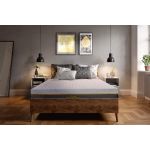 Saltea cu memorie și arcuri individuale Somnexpert Silver Evolution Pocket Spring 180x200, înălțime 24 cm, husă detașabilă, fermitate medie Relax KipRoom