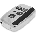 Huse Cheie Land Rover Smartkey 5 Butoane SILVER TPU CARBON AutoProtect KeyCars