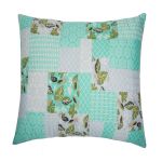 Perna SomnART Green Flowers, 70x70 cm, microfibra Relax KipRoom