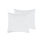 Set 2 Perne 70x70 Somnart Belina, microfibra, lavabile la masina, vidat, alb Relax KipRoom