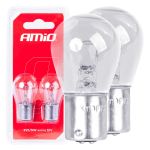 Set 2 becuri cu halogen, soclu P21, 5W, BAY15D, alimentare 12V FAVLine Selection