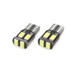 Set becuri auto cu LED CANBUS compatibil T10 W5W 6 SMD Alb 12V, destinat competitiilor auto sau off-road FAVLine Selection