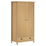 Șifonier cu 2 uși Hill, 89x50x170 cm, lemn masiv de pin GartenMobel Dekor