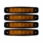 Lampa gabarit cu 6 LED-uri 12/24V set 4buc - Galben Garage AutoRide