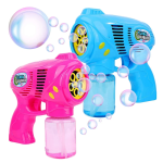 Pistol electric baloane sapun, lumini si muzica, rezervor solutie 150 ml, 5 orificii, alimentare cu baterii MultiMark GlobalProd