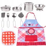 Set 12 accesorii bucatarie copii, vase si ustensile gatit, sort chef bucatar MultiMark GlobalProd