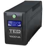 UPS TED Line Interactive 1600VA/900W, display LCD, 4 x Schuko NewTechnology Media