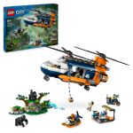 LEGO Elicopterul unui explorator al junglei la tabara de baza Quality Brand