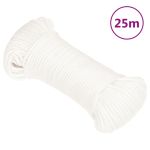 Frânghie de barcă, alb complet, 5 mm, 25 m, polipropilenă GartenMobel Dekor