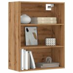 Dulap de perete suspendat, Stejar artizanal, 69,5x32,5x90 cm GartenMobel Dekor