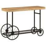 Consolă 112x36x76 cm din lemn masiv de mango și fier GartenMobel Dekor