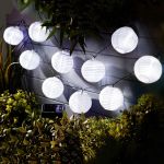 Garden of Eden - Şir 10 lampioane solare LED alb rece 3,7 m Best CarHome