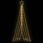 Instalație brad de Crăciun 339 LED-uri, alb cald, 182 cm GartenMobel Dekor