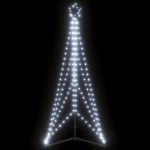Instalație brad de Crăciun 363 LED-uri, alb rece, 182 cm GartenMobel Dekor
