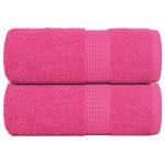 Prosoape cu săpun 2 buc roz 30x30 cm 360 g/m² 100% bumbac GartenMobel Dekor