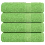 Prosoape de baie 4 buc Verde mere 100x150cm 360g/m² 100% bumbac GartenMobel Dekor