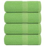Prosoape de săpun 4 buc Verde măr 30x30 cm 360 g/m² 100% bumbac GartenMobel Dekor