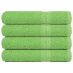 Prosoape saună 4 buc Verde măr 80x200 cm 360 g/m² 100% bumbac GartenMobel Dekor