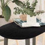 Blat de masă maro închis 80x40x2 cm lemn masiv de stejar oval GartenMobel Dekor