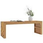 Masuta de cafea 110x35x38 cm din lemn masiv de tec GartenMobel Dekor