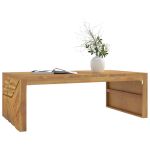 Masuta de cafea 110x60x38 cm din lemn masiv de tec GartenMobel Dekor