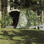 Cort de pescuit pentru 2 persoane, camuflaj, impermeabil GartenMobel Dekor