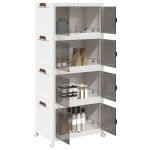 Cutie de depozitare stivuită cu roți 4 niveluri 75L 65x40x145cm GartenMobel Dekor