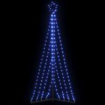 Instalație brad de Crăciun 339 LED-uri, albastru, 187 cm GartenMobel Dekor
