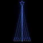 Instalație brad de Crăciun 447 LED-uri, albastru, 249 cm GartenMobel Dekor
