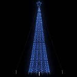 Lumină pentru brad de Crăciun cu vârfuri 1534 LED-uri Albastru GartenMobel Dekor