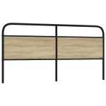 Tăblie stejar sonoma 180 cm oțel și lemn prelucrat GartenMobel Dekor