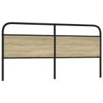 Tăblie stejar sonoma 200 cm oțel și lemn prelucrat GartenMobel Dekor