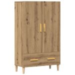 Dulap înalt, Stejar artizanal, 70x31x115 cm, lemn compozit GartenMobel Dekor