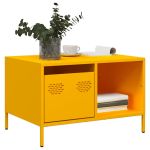 Măsuță de cafea galben muștar oțel laminat la rece GartenMobel Dekor