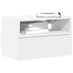 Noptiere de perete, 2 buc., alb, 45x26x28,5 cm GartenMobel Dekor