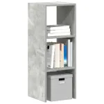 Bibliotecă stivuabilă Gri Beton 30x30x80 cm Lemn prelucrat GartenMobel Dekor