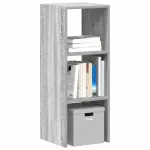 Bibliotecă stivuabilă Gri sonoma 30x30x80 cm Lemn prelucrat GartenMobel Dekor