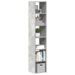 Biblioteci 2 buc. stivuibile Gri Beton Lemn prelucrat GartenMobel Dekor