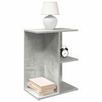 Noptiera gri beton 46,5x29x61 cm Lemn prelucrat GartenMobel Dekor