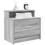 Noptiere cu sertar 2 buc Gri Sonoma 51x31x47 cm GartenMobel Dekor