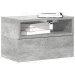 Noptiere de perete, 2 buc., gri beton, 45x26x28,5 cm GartenMobel Dekor
