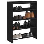 Pantofar, negru, 80x25x61,5 cm, lemn prelucrat GartenMobel Dekor
