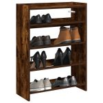 Pantofar, stejar fumuriu, 80x25x61,5 cm, lemn prelucrat GartenMobel Dekor