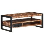 Masuta de cafea multicolora 90x50x36 cm lemn masiv recuperat GartenMobel Dekor