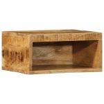 Dulap TV montat pe perete 40x30x19 cm, lemn masiv de mango brut GartenMobel Dekor