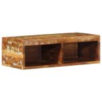 Dulap TV montat pe perete 60x30x19 cm, lemn masiv reciclat GartenMobel Dekor