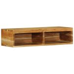 Dulap TV montat pe perete 80x30x19 cm, lemn masiv de acacia GartenMobel Dekor