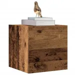 Dulapuri TV de perete, 2 buc., lemn vechi, 30,5x30x30 cm GartenMobel Dekor