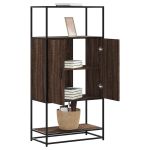 Dulapuru Stejar maro 68x35x139 cm lemn și metal prelucrat GartenMobel Dekor