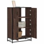 Dulapuru stejar maro 68x35x106,5 cm lemn și metal prelucrat GartenMobel Dekor